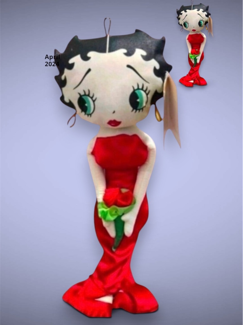Betty Boop Rag Doll Red Evening Gown 16 Inch
